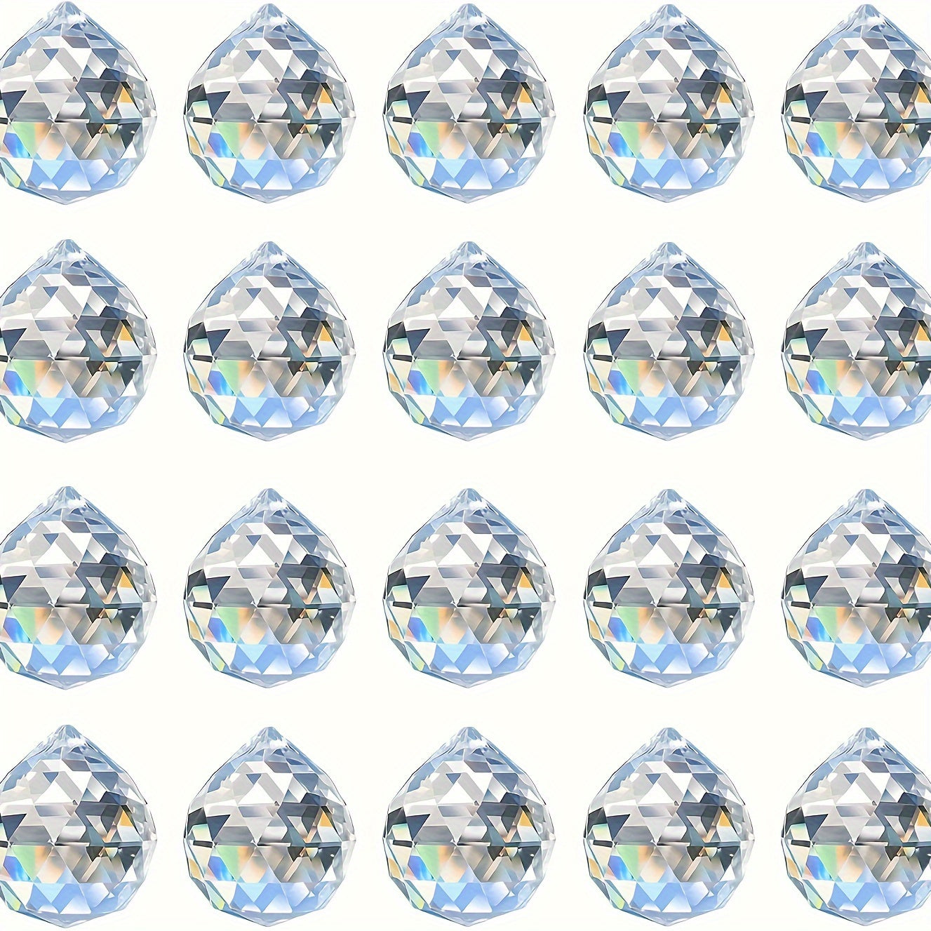 12pcs Crystal Sun Catchers – Rainbow Glass Orbs for Window Decor