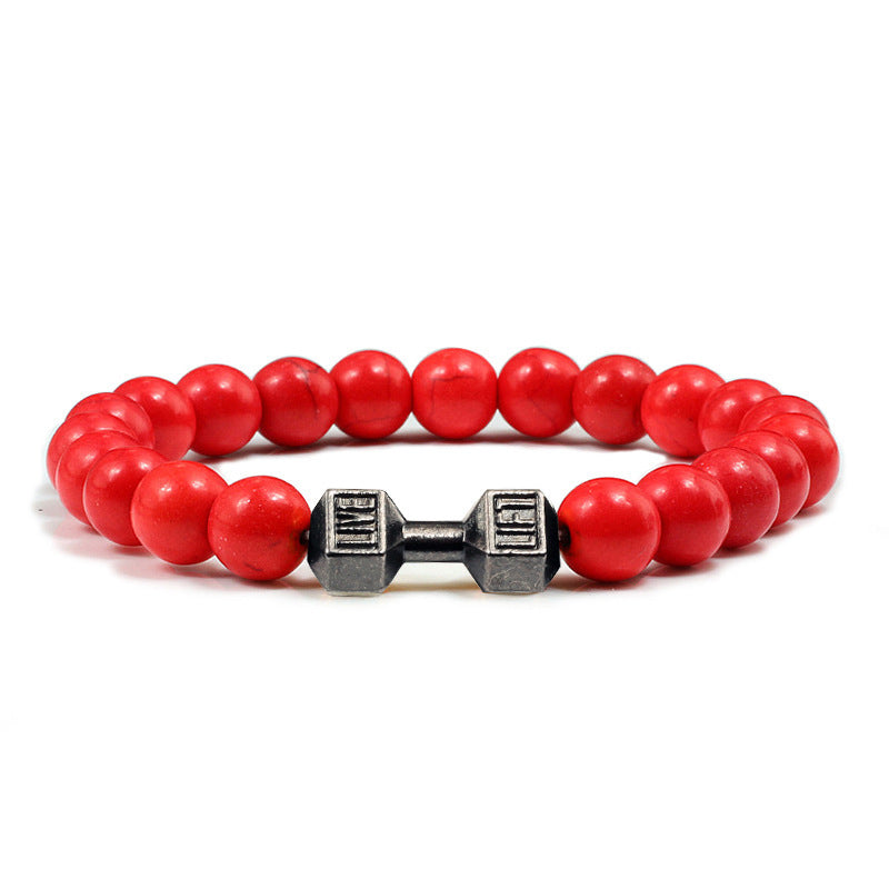 Clarity Stone Bracelet – Tranquil Blue Beads for Mindful Living