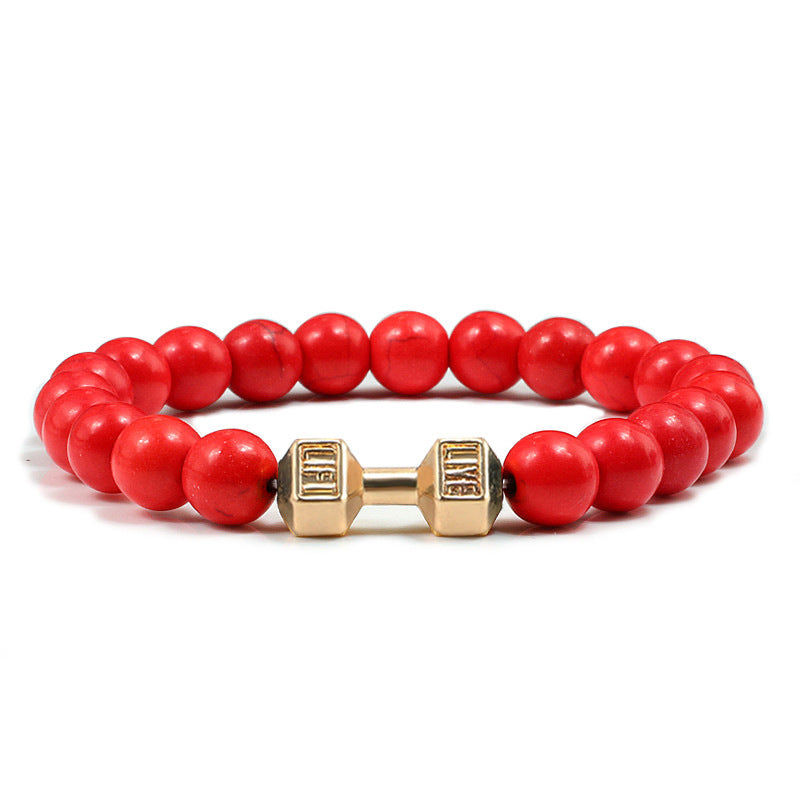Clarity Stone Bracelet – Tranquil Blue Beads for Mindful Living