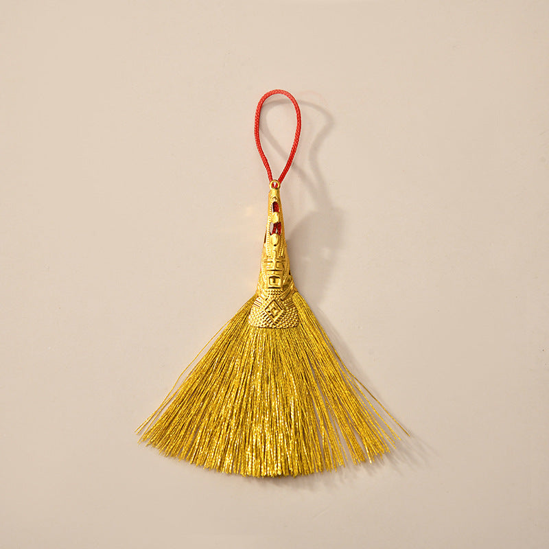 Handcrafted Mini Broom Pendant for Good Luck & Feng Shui - G