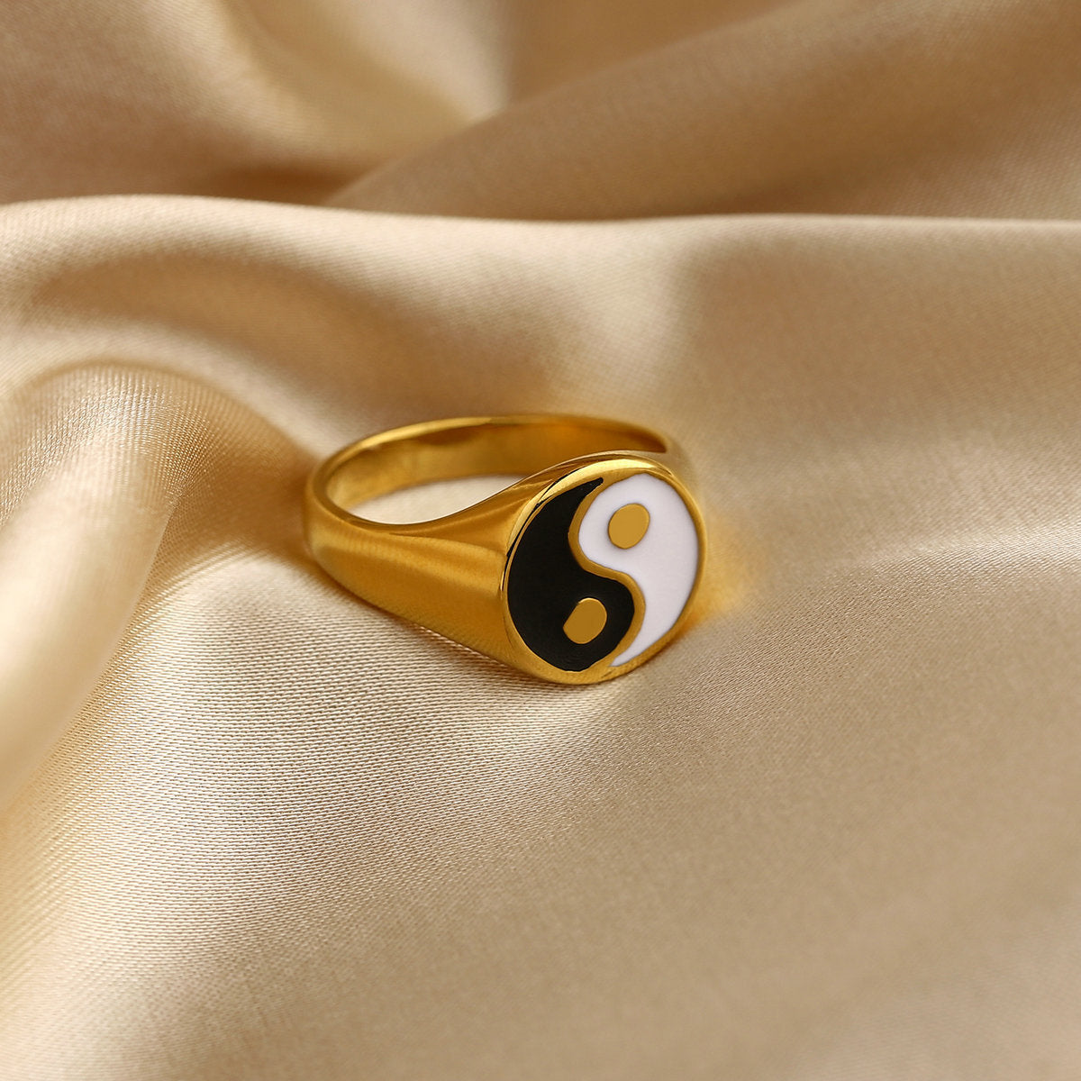 Tai Chi Yin And Yang Waterproof Jewelry 18K Gold