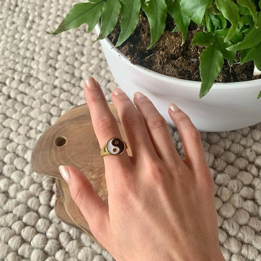 Tai Chi Yin And Yang Waterproof Jewelry 18K Gold