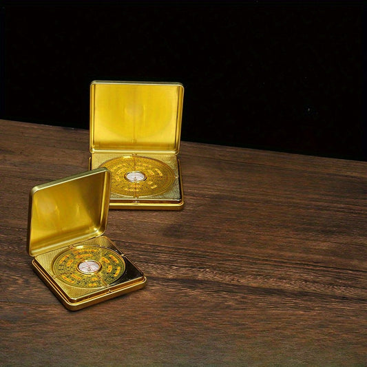 Feng Shui Compass: Brass Bagua Divination Tool for Time, Pla
