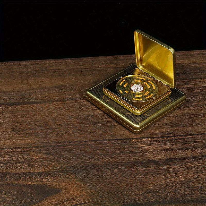 Feng Shui Compass: Brass Bagua Divination Tool for Time, Pla