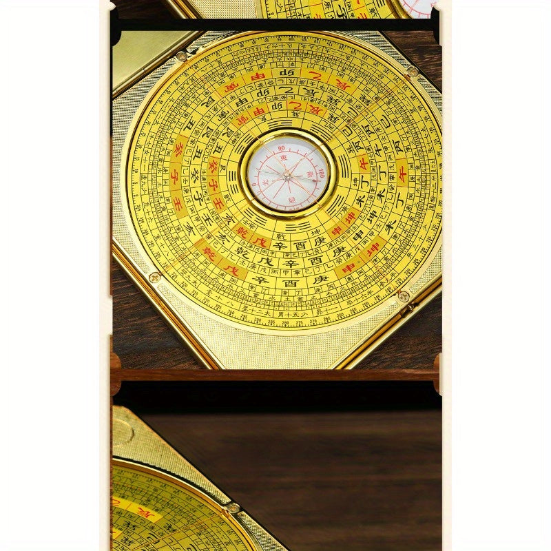 Feng Shui Compass: Brass Bagua Divination Tool for Time, Pla