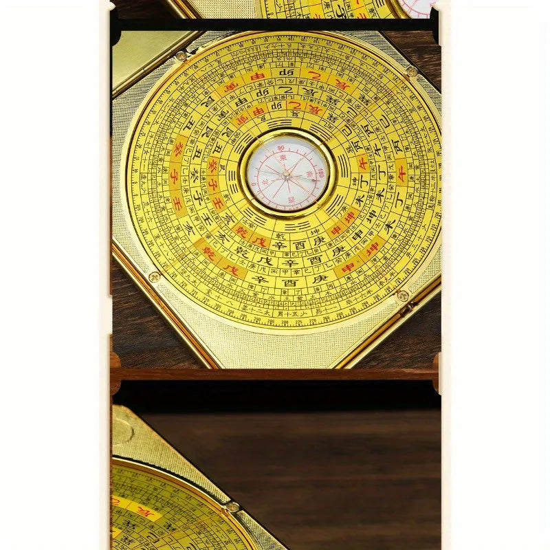 Feng Shui Compass: Brass Bagua Divination Tool for Time, Pla