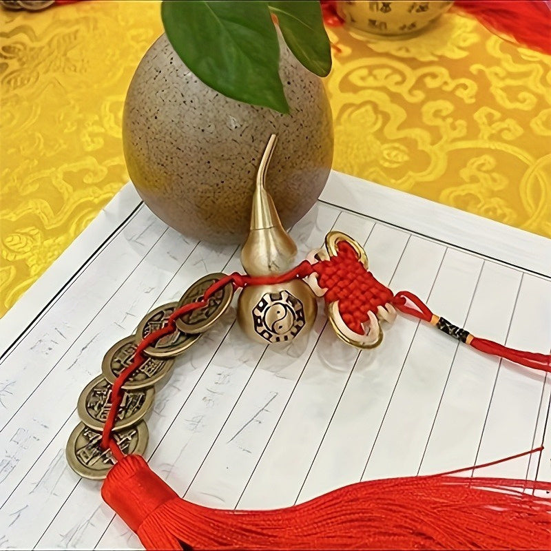 Copper Gourd Ornament – Traditional Wealth & Health Charm