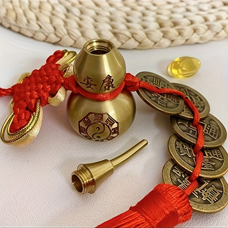 Copper Gourd Ornament – Traditional Wealth & Health Charm