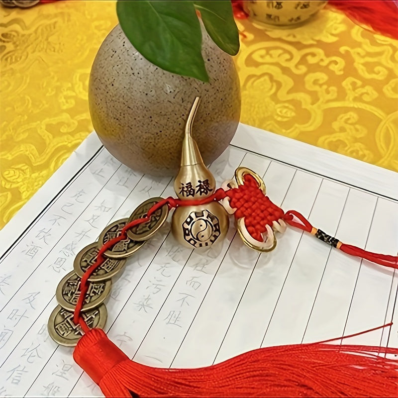 Copper Gourd Ornament – Traditional Wealth & Health Charm