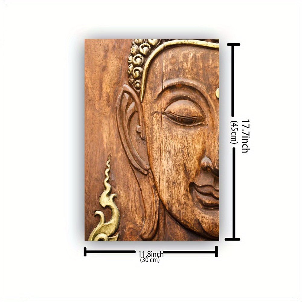Buddha Woodcarving – Serene Wall Art for Mindful Decor