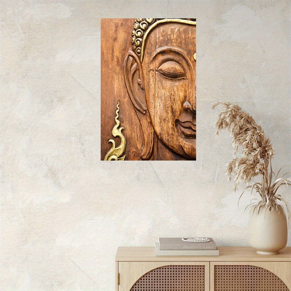 Buddha Woodcarving – Serene Wall Art for Mindful Decor