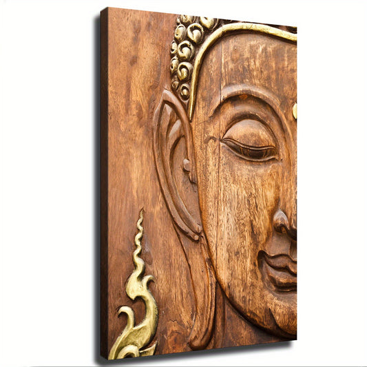Buddha Woodcarving – Serene Wall Art for Mindful Decor