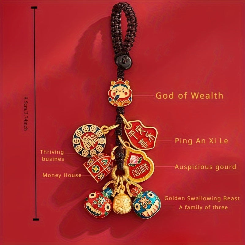 Golden Pixiu Keychain – Carry Luck & Wealth Daily