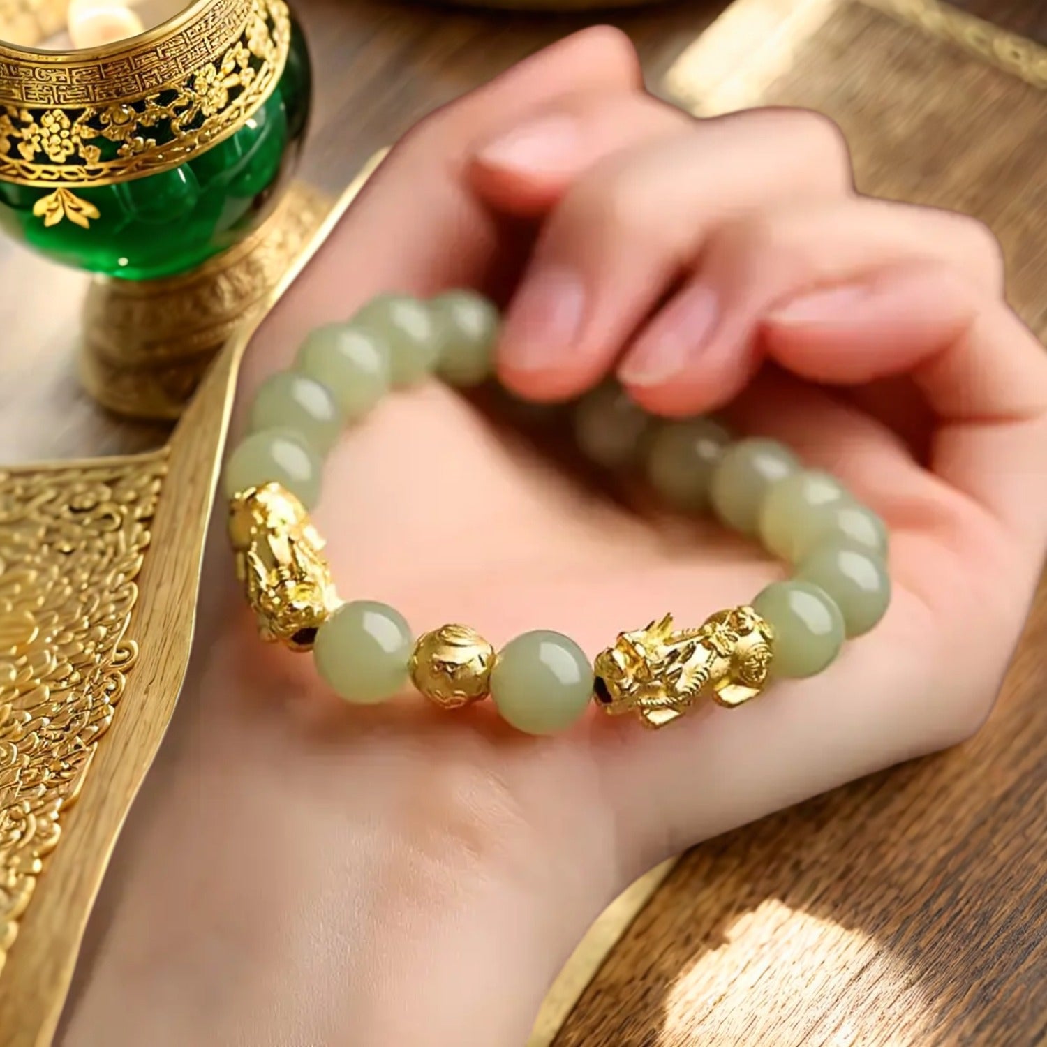 Wealth Pixiu Bracelet – Prosperity & Luck Beads, Ideal Holiday Gift