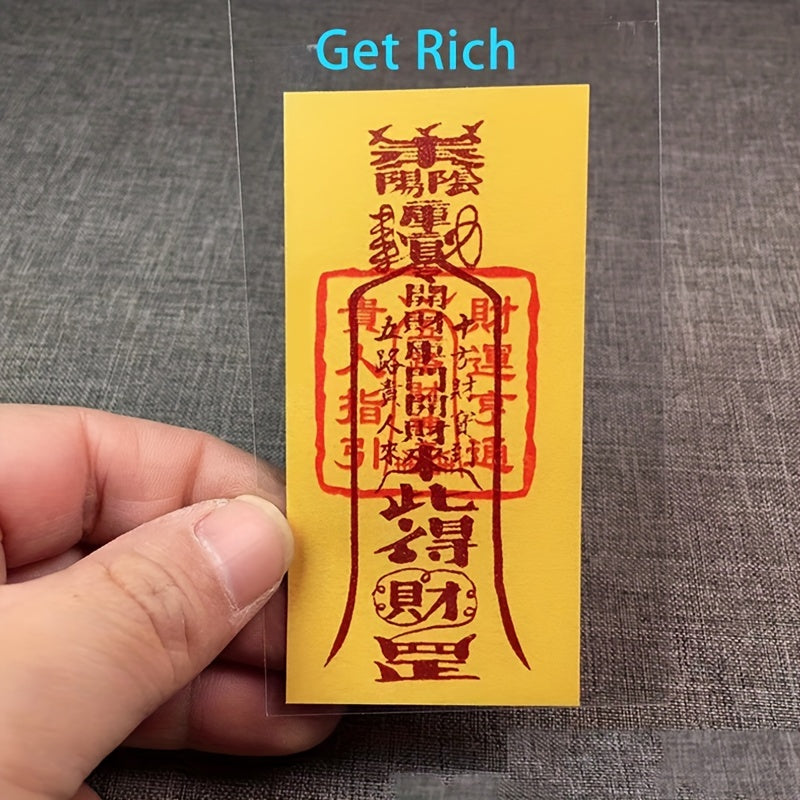 5-Pack Feng Shui Paper Amulets for Luck and Love, Chinese Tr