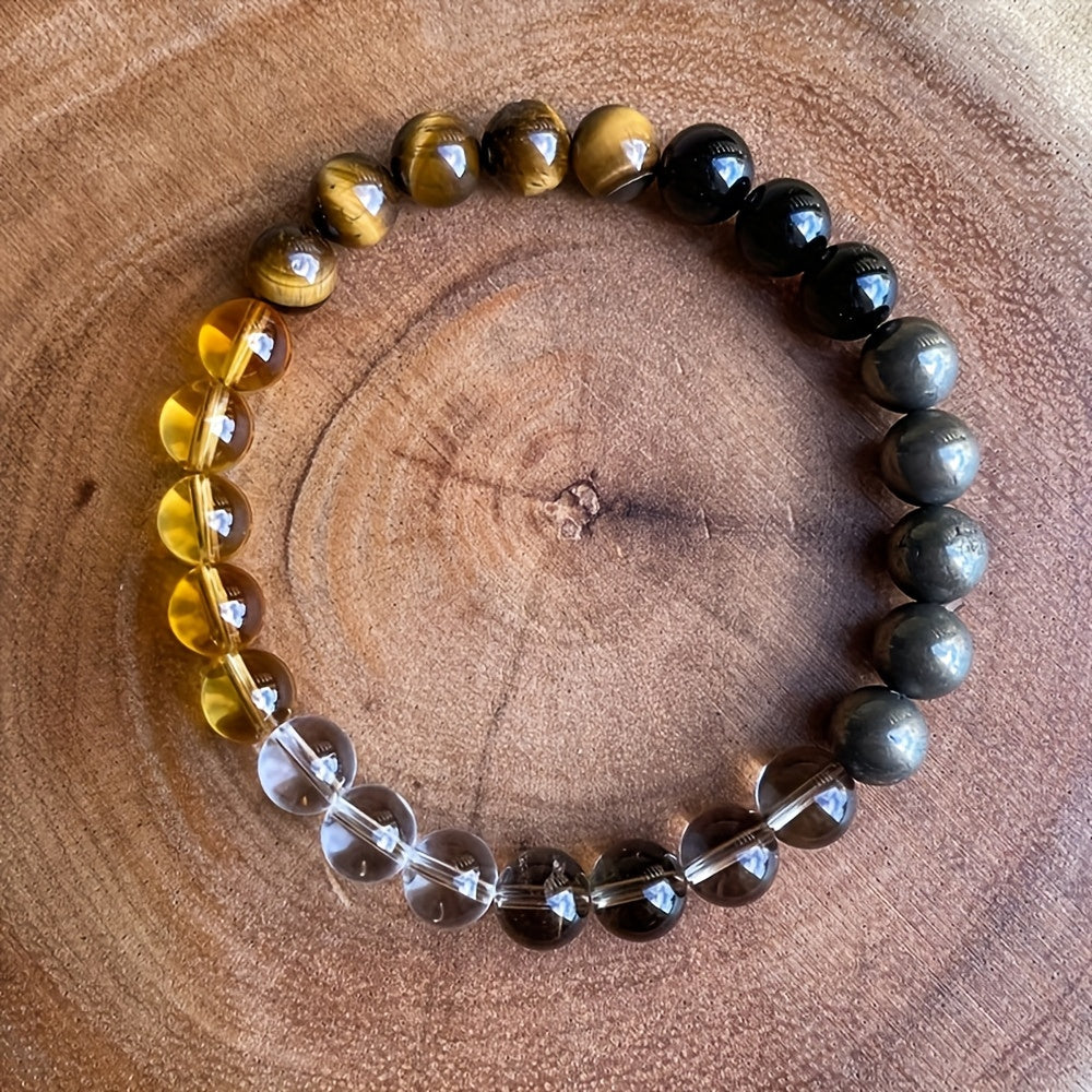 Tiger's Eye Bracelet – Attract Love & Success, 8mm Natural Beads