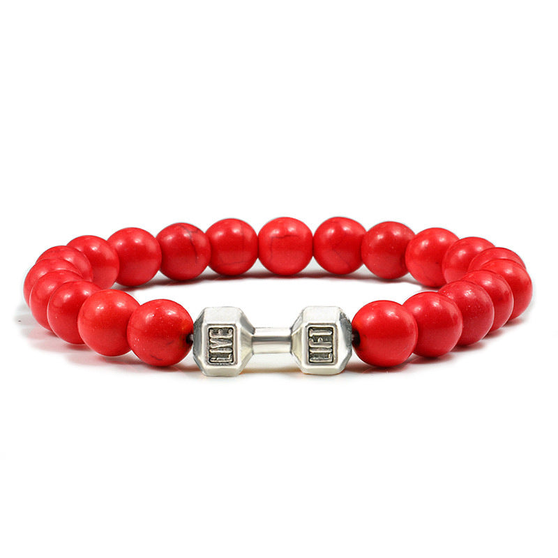 Clarity Stone Bracelet – Tranquil Blue Beads for Mindful Living