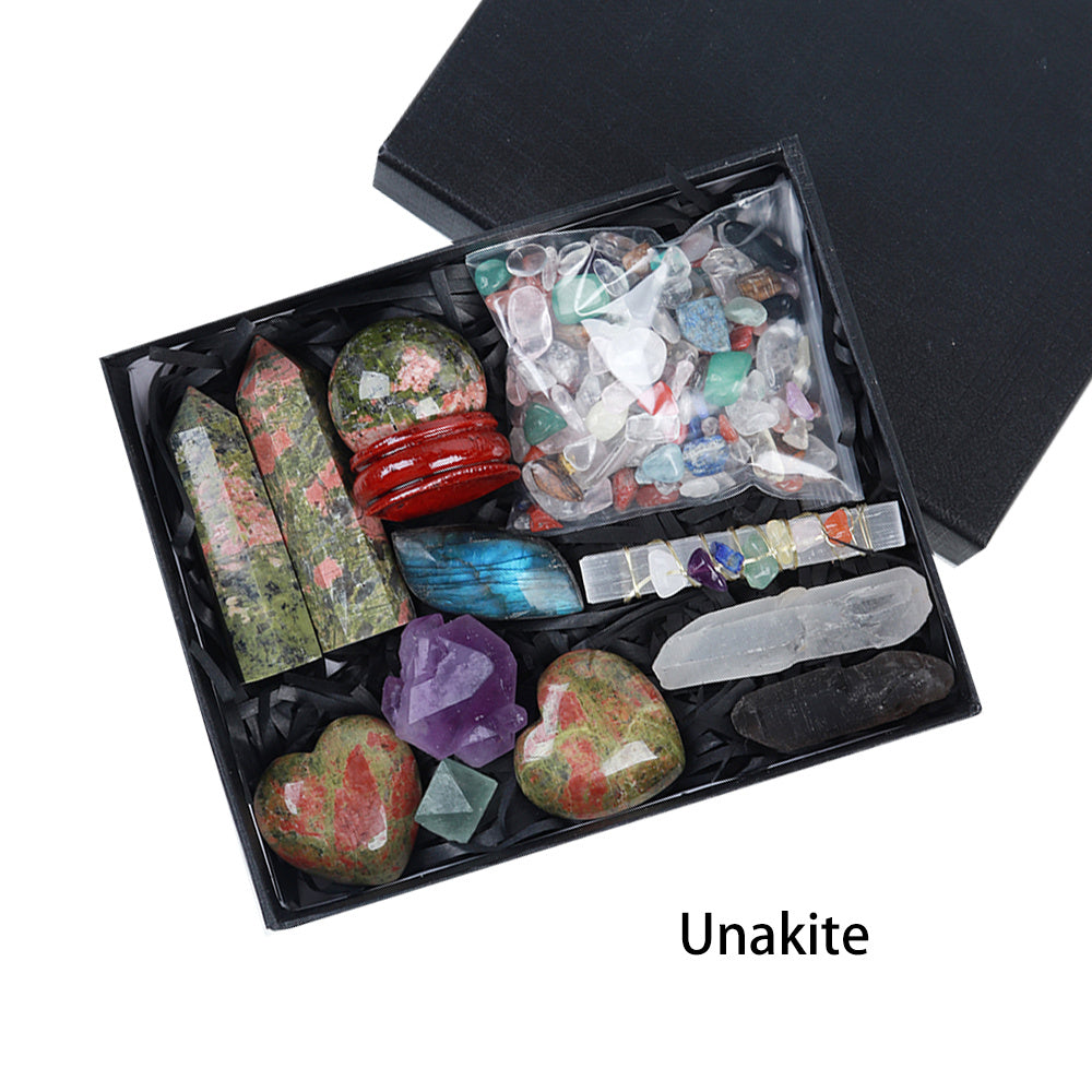 Energy Crystal Ball – Mixed Crushed Stone for Balance & Focus
