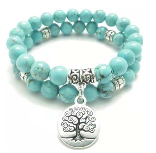 Blue Crystal Bracelet – Energy Boost for Peace & Mental Clarity