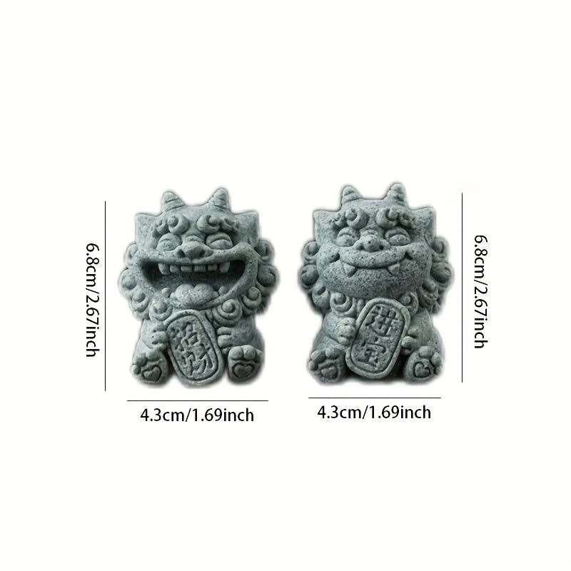 Sandstone Pixiu Figurine – Feng Shui Wealth Guardian for Desk Decor