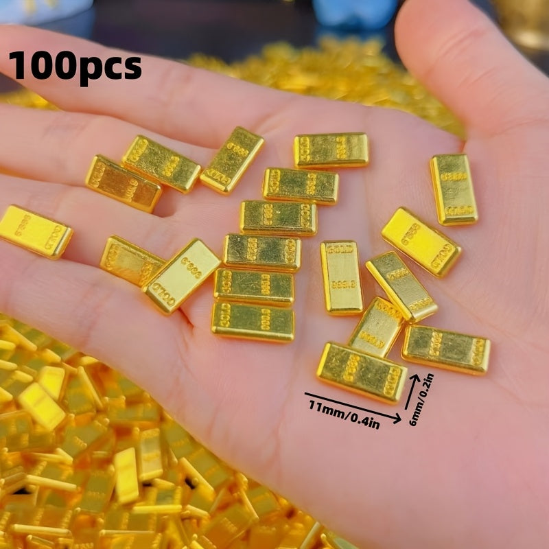 Mini Gold Bars (100 pcs) – Wealth Symbols for Gifts & Decor
