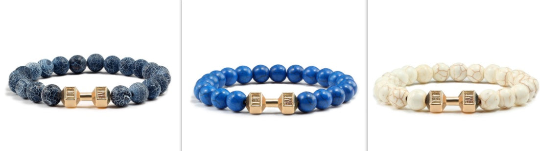 Clarity Stone Bracelet – Tranquil Blue Beads for Mindful Living
