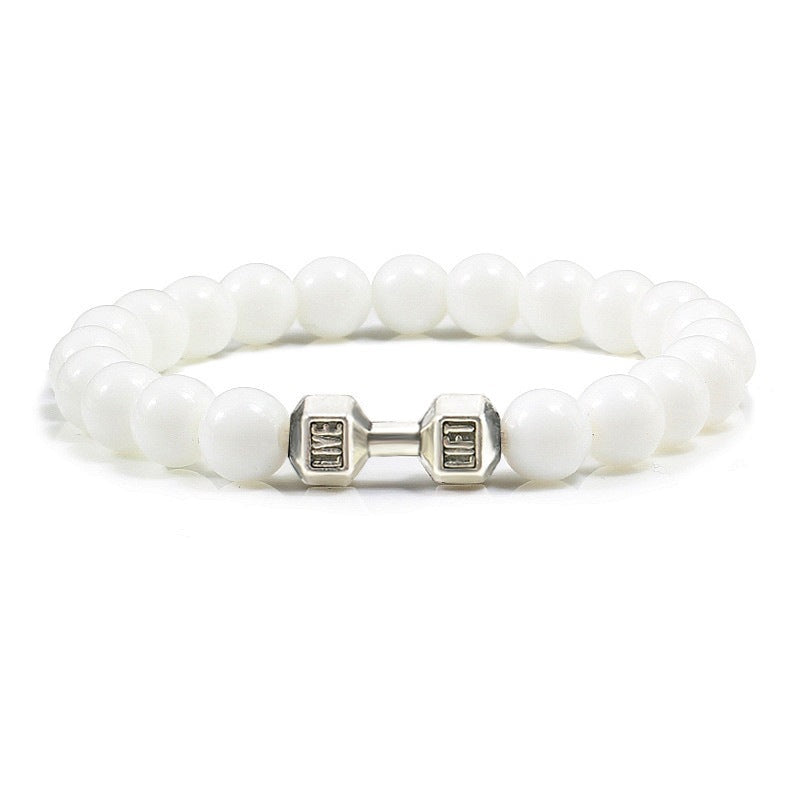Clarity Stone Bracelet – Tranquil Blue Beads for Mindful Living