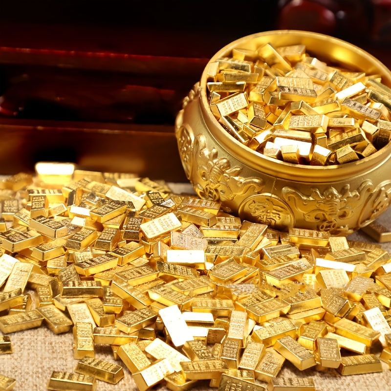 Mini Gold Bars (100 pcs) – Wealth Symbols for Gifts & Decor