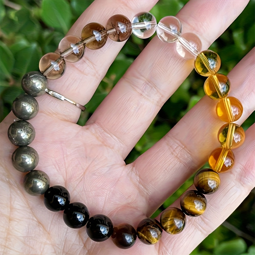 Tiger's Eye Bracelet – Attract Love & Success, 8mm Natural Beads
