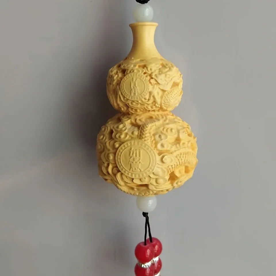Feng Shui Wood Gourd – Wealth & Safety Charm for Home or Office