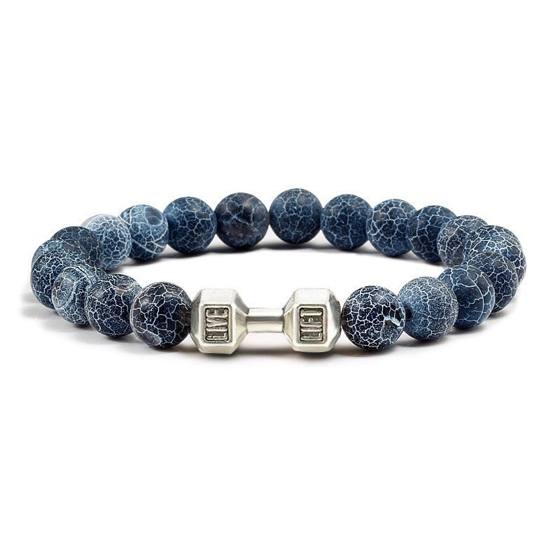 Clarity Stone Bracelet – Tranquil Blue Beads for Mindful Living