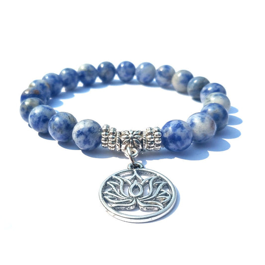 Blue Healing Bracelet – Soothing Natural Stone for Daily Focus