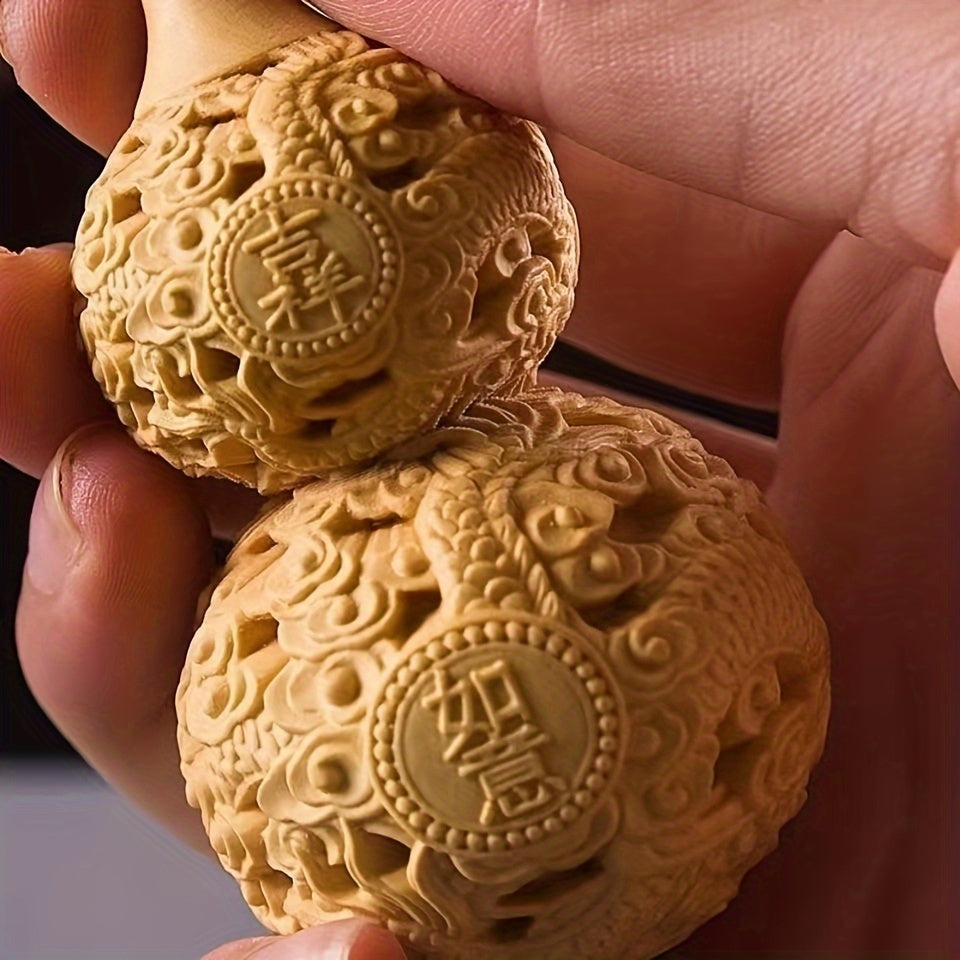 Feng Shui Wood Gourd – Wealth & Safety Charm for Home or Office