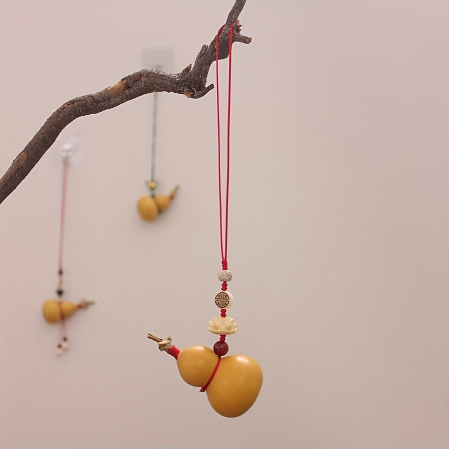 Natural Gourd Pendant – Good Luck Feng Shui Mascot & Gift