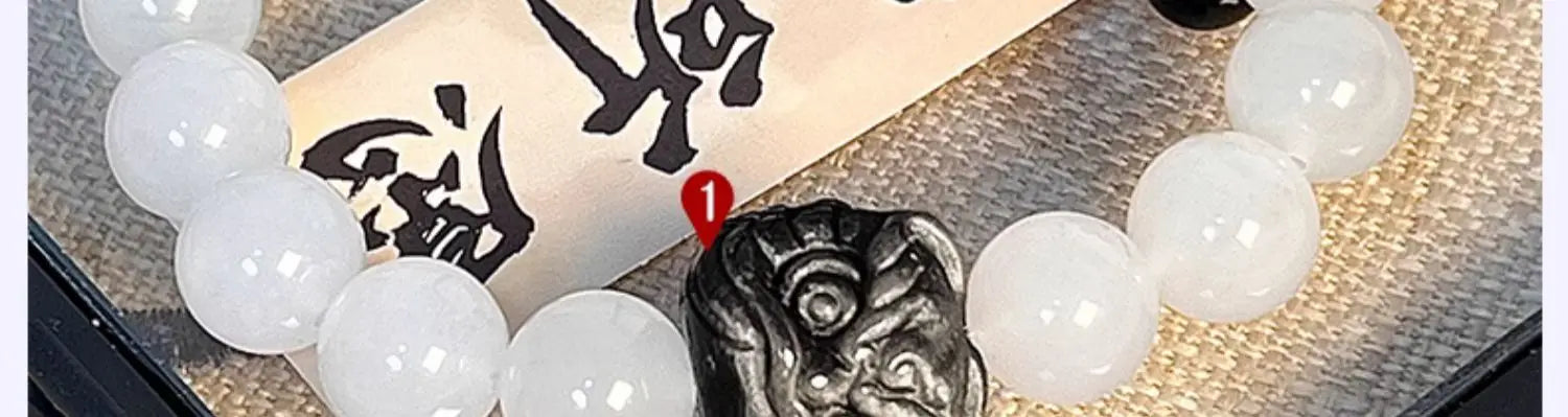 Obsidian Bodhi Bracelet – Twist Design for Luck & Protection