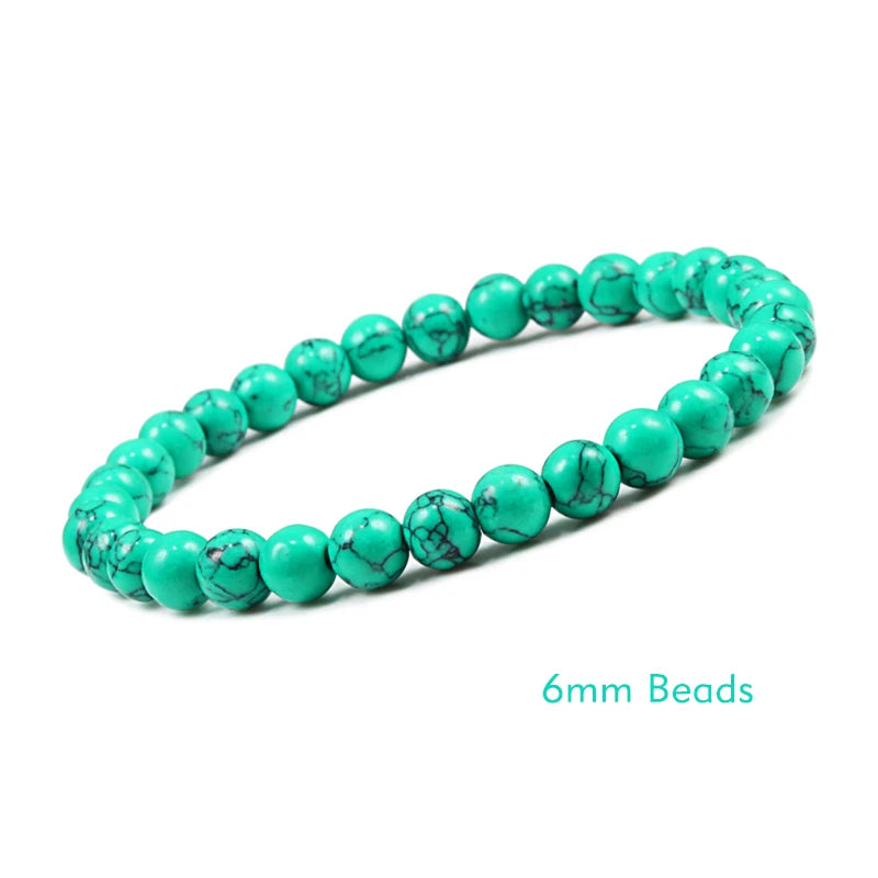 White Stone Meditation Bracelet – Simple & Stretchy for Daily Calm