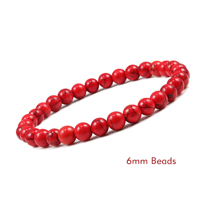 White Stone Meditation Bracelet – Simple & Stretchy for Daily Calm