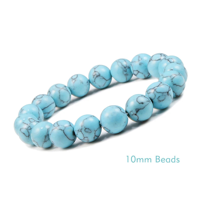 White Stone Meditation Bracelet – Simple & Stretchy for Daily Calm