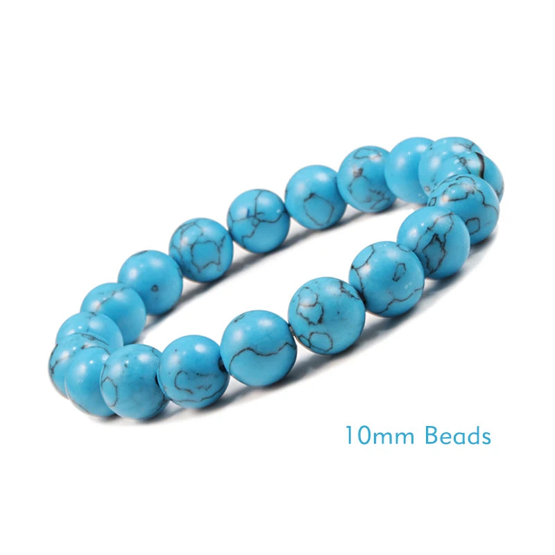 White Stone Meditation Bracelet – Simple & Stretchy for Daily Calm