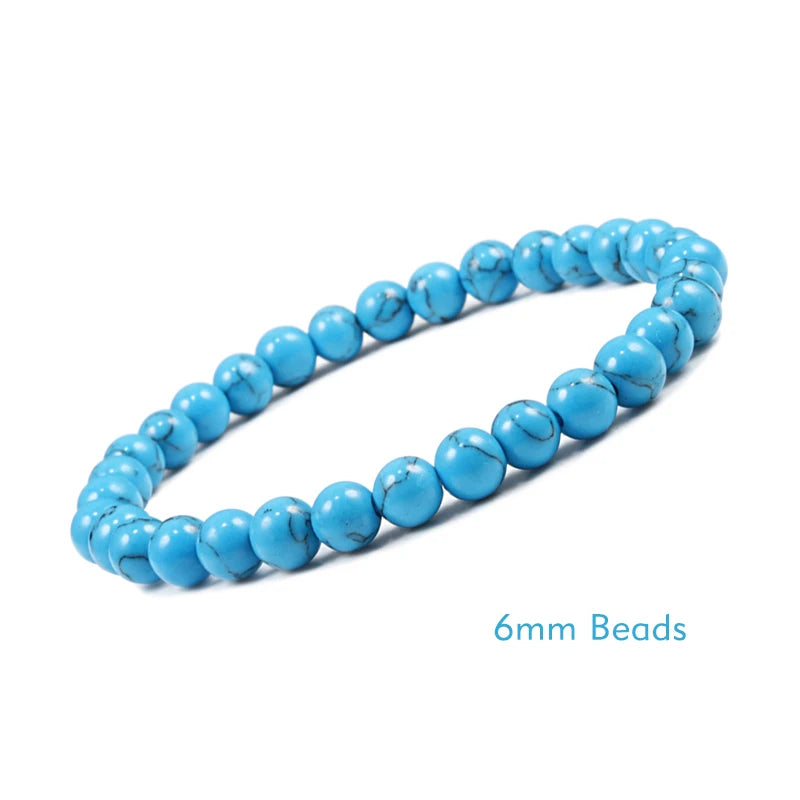 White Stone Meditation Bracelet – Simple & Stretchy for Daily Calm