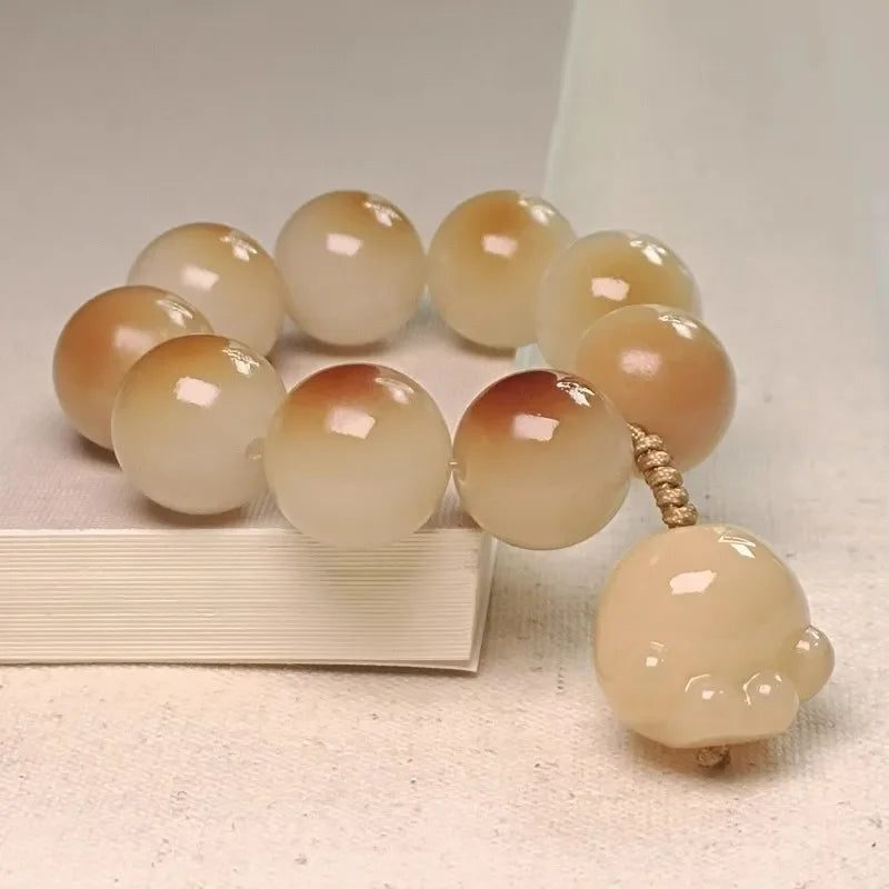 Obsidian Bodhi Bracelet – Twist Design for Luck & Protection