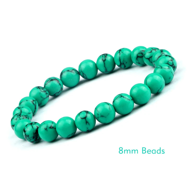 White Stone Meditation Bracelet – Simple & Stretchy for Daily Calm