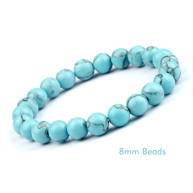 White Stone Meditation Bracelet – Simple & Stretchy for Daily Calm