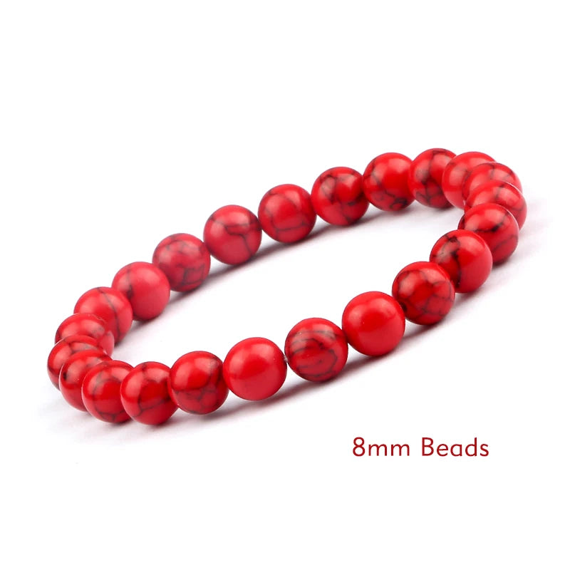 White Stone Meditation Bracelet – Simple & Stretchy for Daily Calm