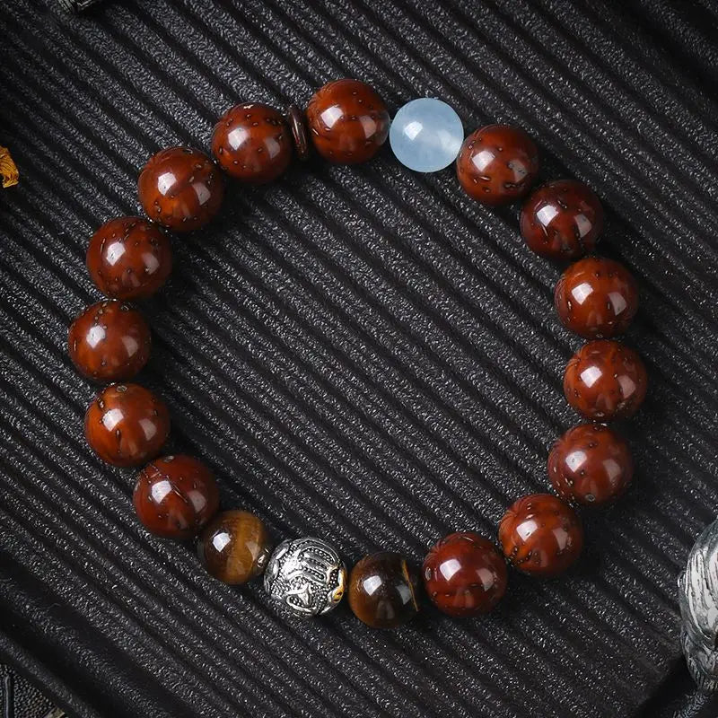 Myth Wukong Obsidian Bracelet – Lucky Buddha Beads for Stress Relief