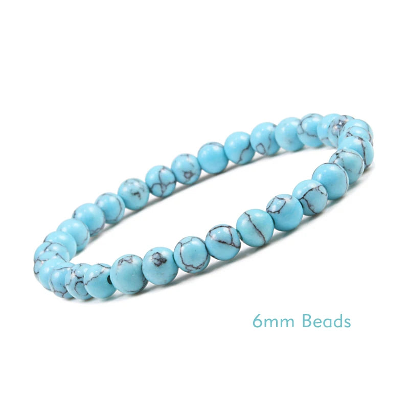 White Stone Meditation Bracelet – Simple & Stretchy for Daily Calm