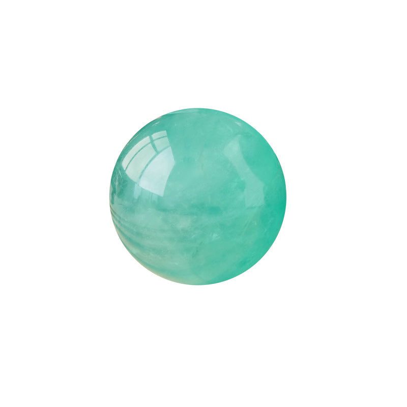 Natural Lake Water Blue Fluorite Ball Original Stone