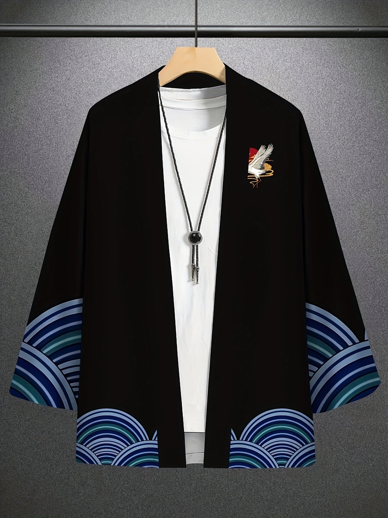 Boutique Wicks Sweat Japanese Summer Kimono Beach Shirt Cool