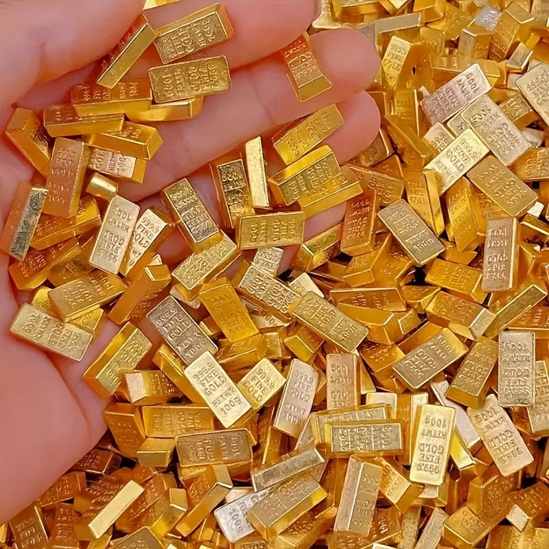 Mini Gold Bars (100 pcs) – Wealth Symbols for Gifts & Decor