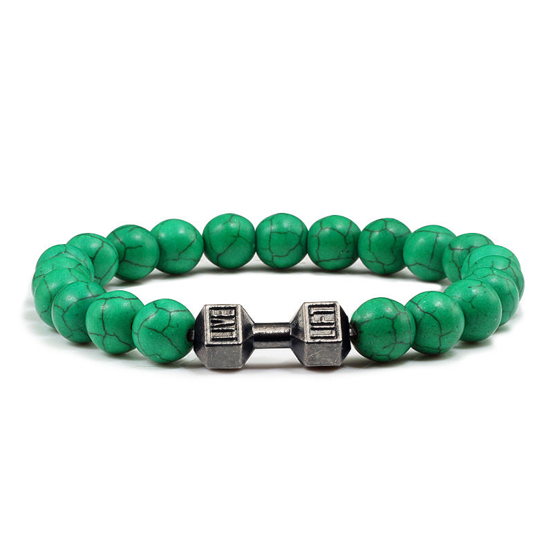 Clarity Stone Bracelet – Tranquil Blue Beads for Mindful Living